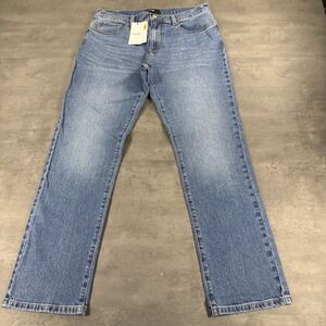 Reiss Jeans Mens 30 Bishopsgate Straight Fit Mid Blue Wash Stretch NEW $198